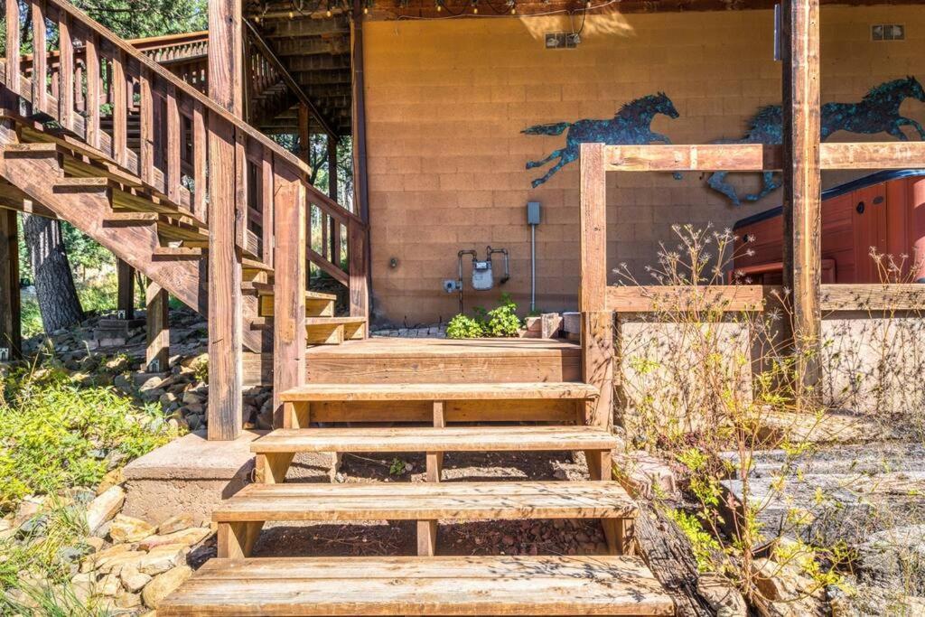 Perk Canyon Hidden Acres-Hot Tub-Gas Fireplace Ruidoso Exterior foto